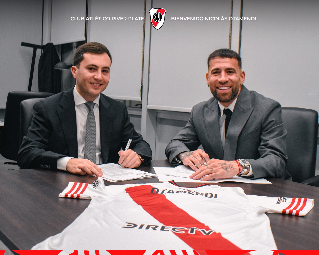 River Plate anuncia a contratação do tricampeão mundial Otamendi