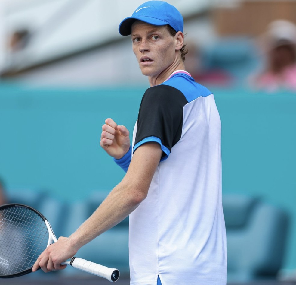 Sinner vence Dimitrov é cempeão do Miami Open — Foto: Twitter