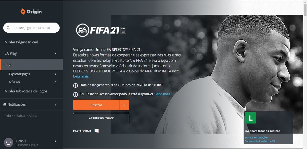 FIFA 21 (EM PORTUGUÊS) Download Digital PC - Catalogo