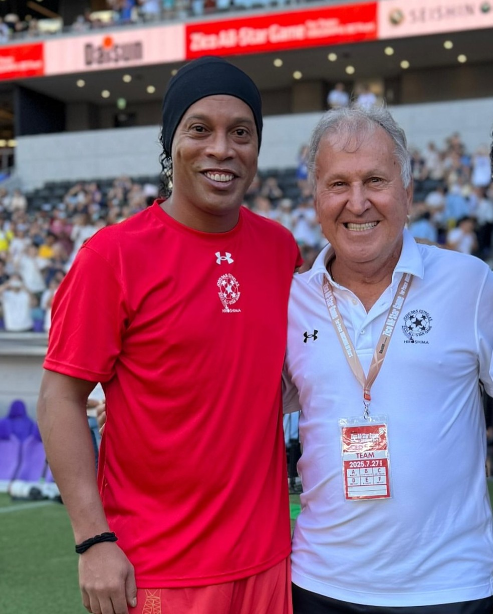 Zico realiza Jogo das Estrelas no Japão e reúne craques como