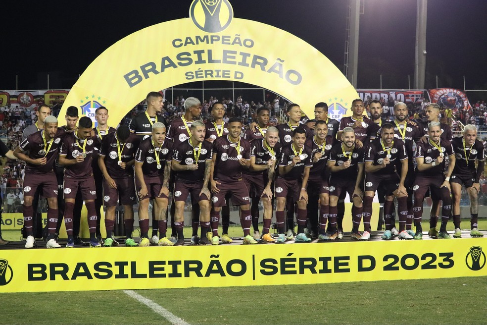 Ferroviária foi vice-campeã da Série D e conseguiu subir para a Série C — Foto: Tiago Pavini/Ferroviária SAF