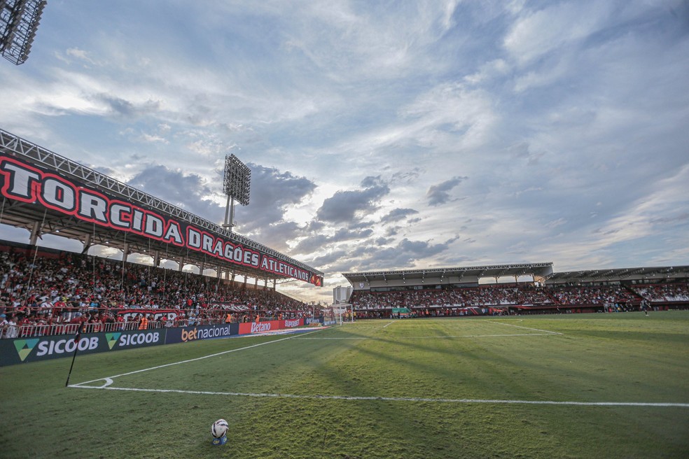 Atlético-GO recebe o Primavera-MT no estádio Antônio Accioly — Foto: Bruno Corsino / ACG
