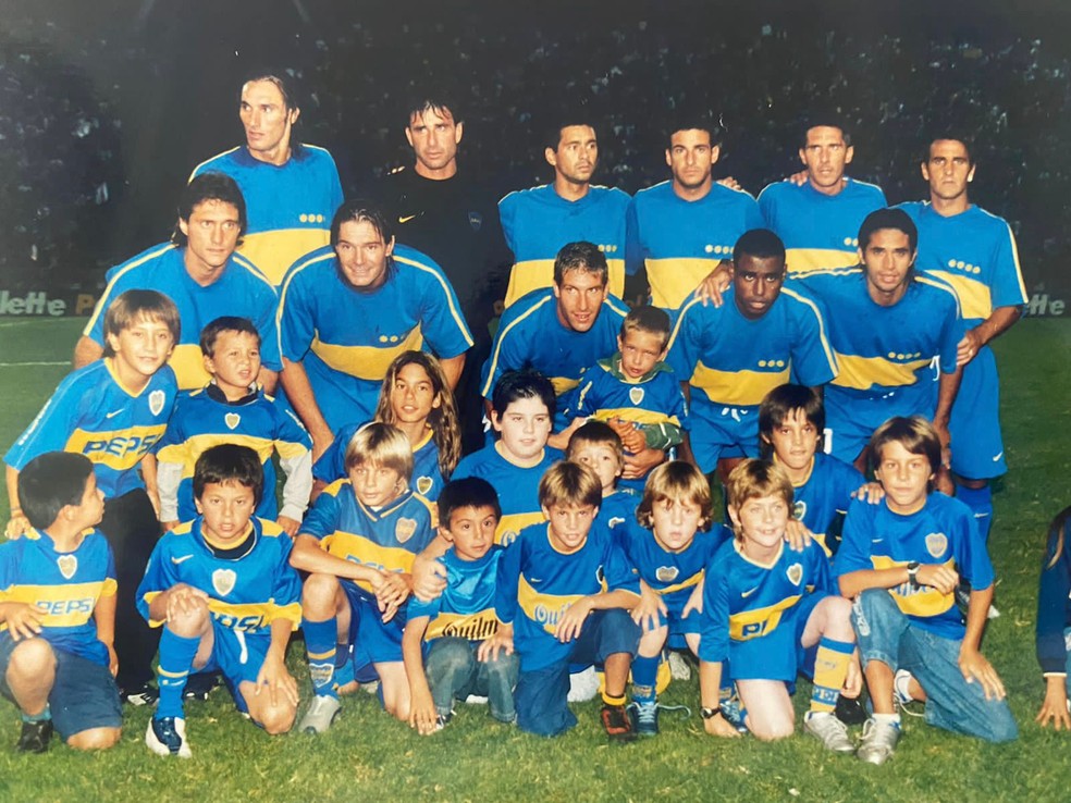 Baiano na passagem pelo Boca Juniors em 2005 — Foto: Arquivo Pessoal