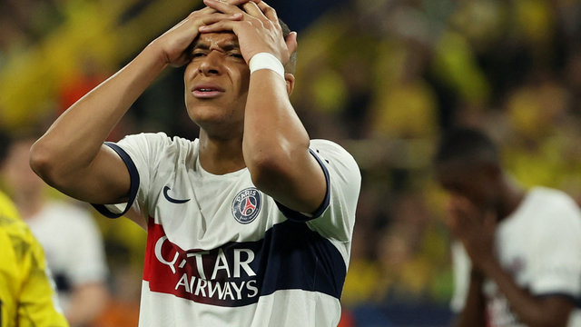 Mbappé lamenta chance perdida em Borussia Dortmund x PSG