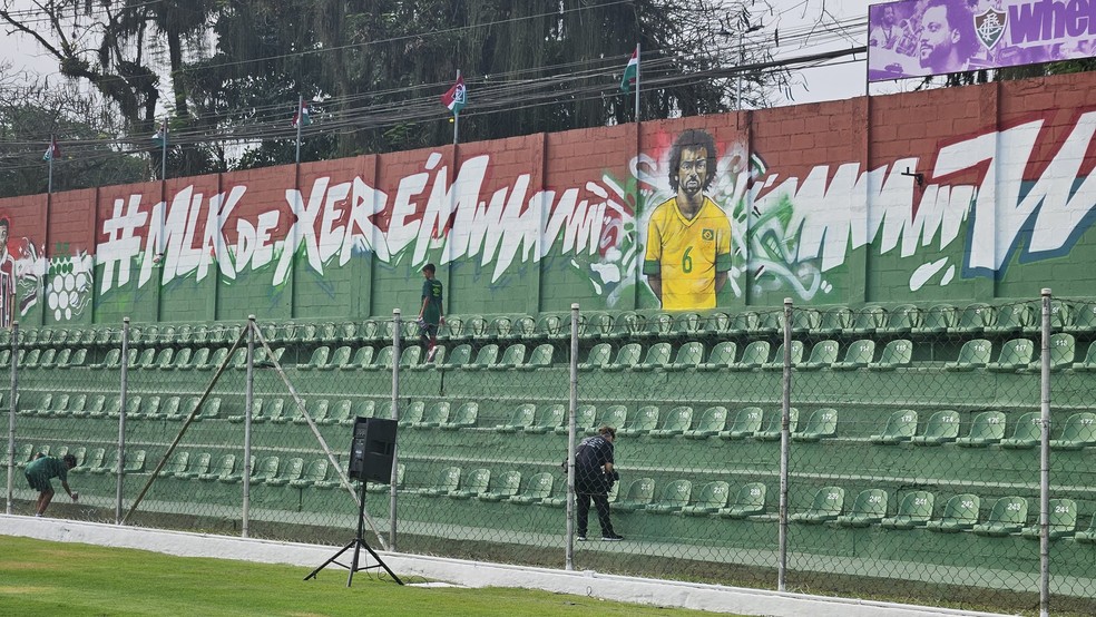 Estádio Marcelo Vieira no CT Vale das Laranjeiras — Foto: Marcello Neves