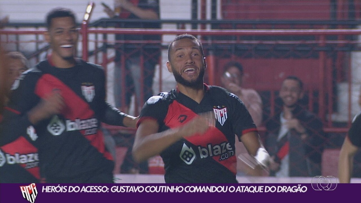 Com hat-trick de Gustavo Coutinho, Atlético-GO vence o Tombense de