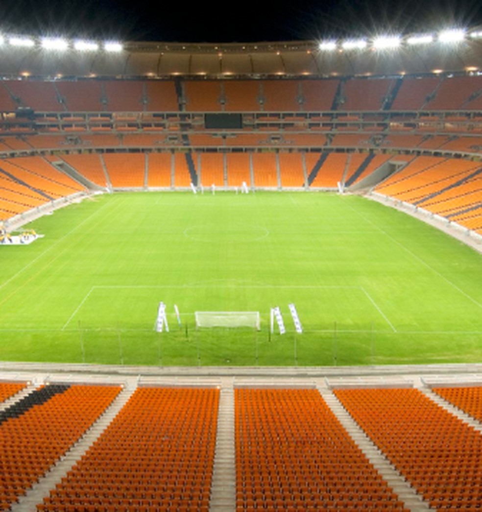 O FNB Stadium sediou a final da Copa do Mundo de 2010 — Foto: Divulgação / Stadium Management South Africa