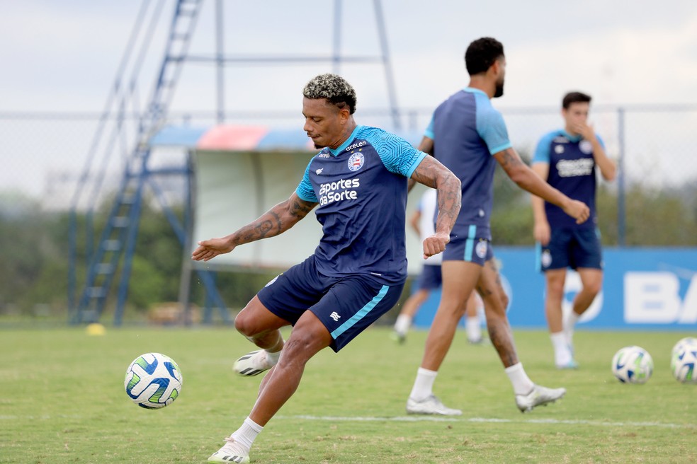 Rafael Ratão é o mais cotado para o lugar de Cauly — Foto: Felipe Oliveira/EC Bahia