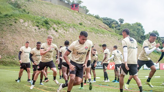 Vitória se reapresenta para pegar o Inter; Matheusinho e mais dois fazem trabalhosporting bet aposta presidenterecuperação