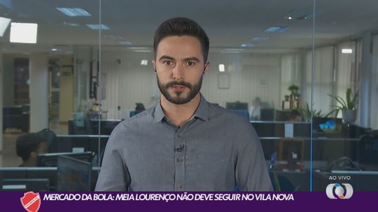 Sem Lourenço, Vila Nova tenta a permanência de outros dois meias para o ano que vem - Programa: Globo Esporte GO 