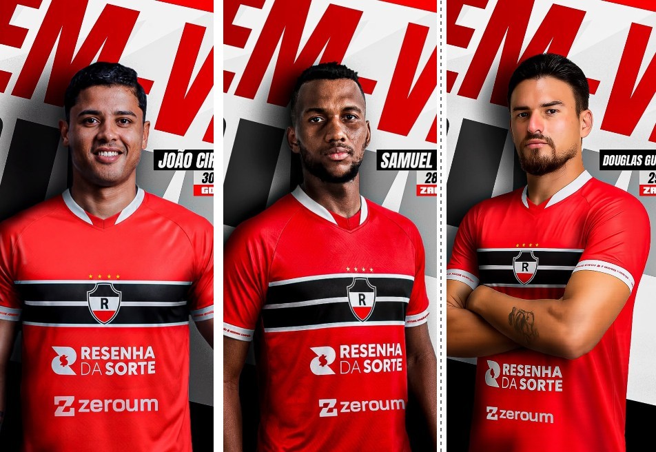 River-PI anuncia João Ciríaco, Samuel Lima e Douglas Guimarães para o Piauiense Série B