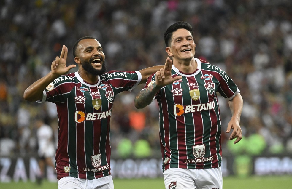 Fluminense x São Paulo Cano gol comemora — Foto: André Durão