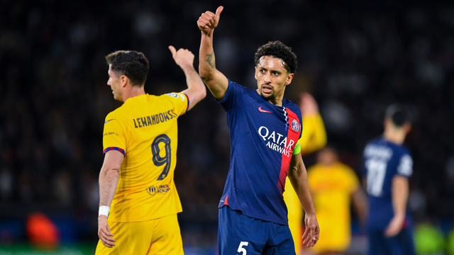 Marquinhos se torna o atleta com mais jogos oficiais pelo Paris Saint-Germain (PSG)