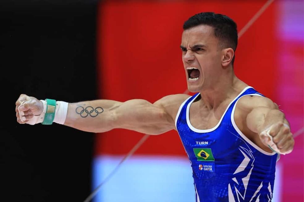 Caio Souza no Mundial de ginástica artística — Foto: RICARDO BUFOLIN / PANAMERICA PRESS