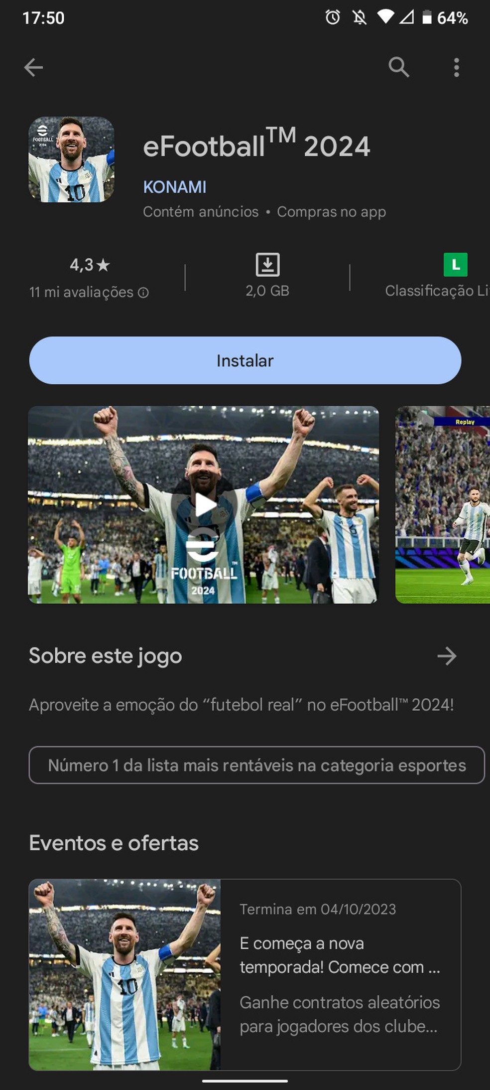 eFootball 2024: mobile, download, preço e times brasileiros, pes