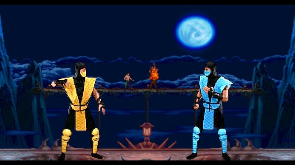 Scorpion e Sub-Zero no Mortal Kombat II — Foto: Reprodução/MK2