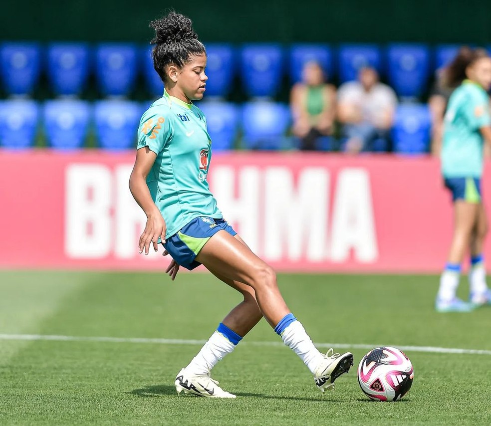Yngrid Piauí, atacante do Internacional e da Seleção — Foto: CBF