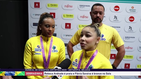 Rebeca Andrade diz que sonhava dividir pódio com Flávia Saraiva: "Ela pode mais" - Programa: Ginástica SporTV 