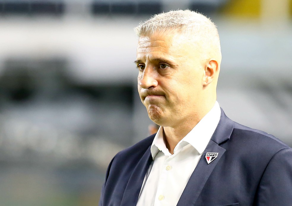 Crespo durante partida do São Paulo — Foto: Mauricio De Souza/AGIF