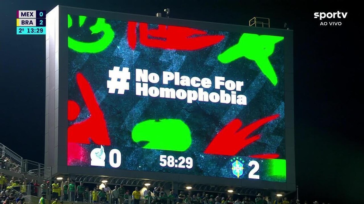 El partido entre Brasil y México es interrumpido tras gritos homofóbicos de la afición;  ver el vídeo |  equipo brasileño