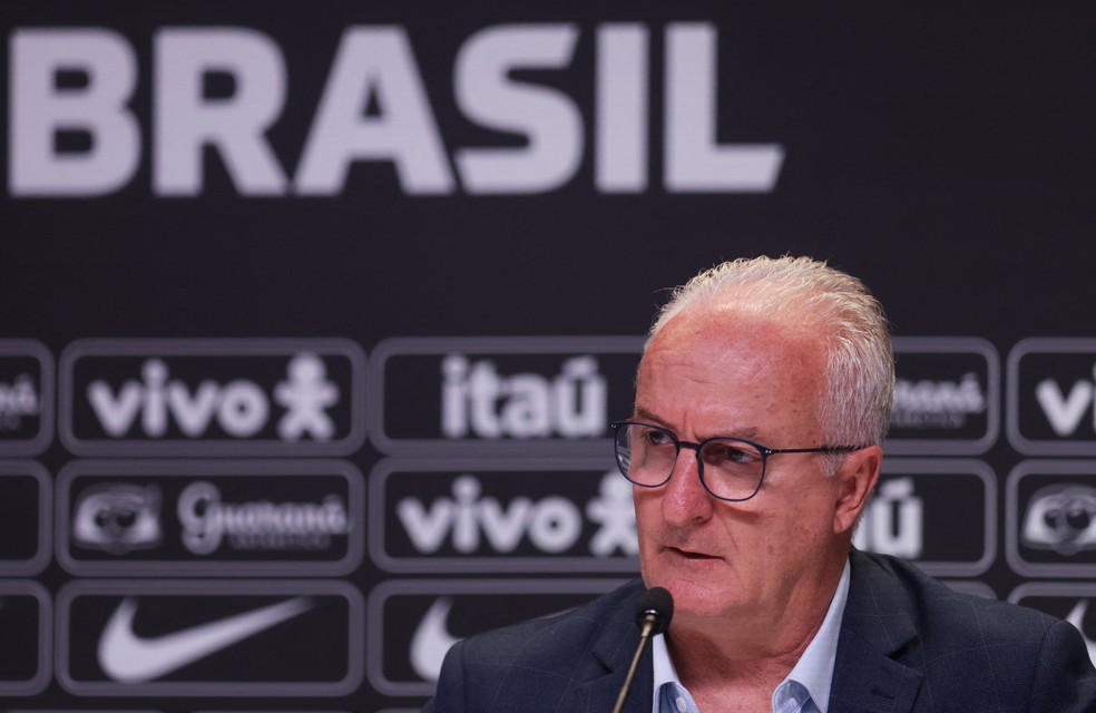 Dorival Júnior em sua primeira convocação na seleção brasileira — Foto: REUTERS/Ricardo Moraes