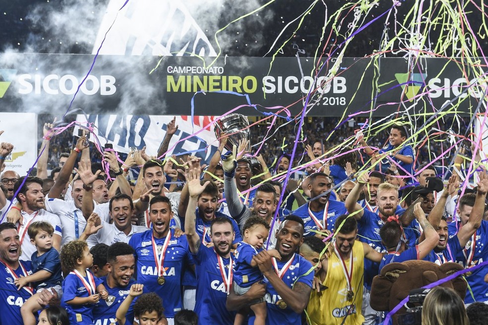 Cruzeiro campeão mineiro 2018 — Foto: Agência i7