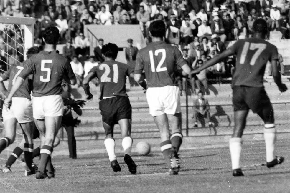 Colômbia em ação na Copa de 1962