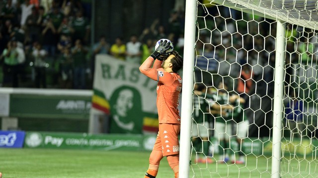 Léo Jardim no jogo entre Palmeiras x Vasco