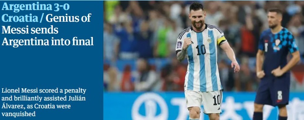 Argentina 3 x 0 Croácia  Copa do Mundo da FIFA™: melhores momentos