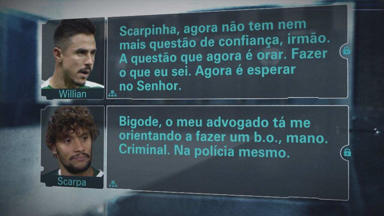 Mensagens de texto e de áudio revelam detalhes do golpe sofrido por Gustavo  Scarpa
