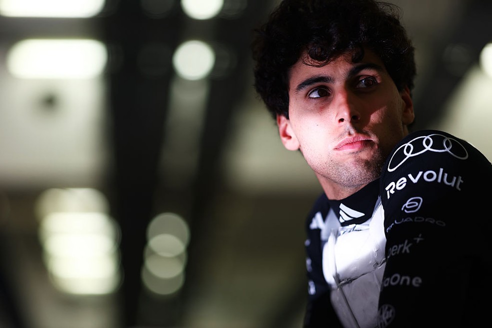 Gabriel Bortoleto durante a pré-temporada da F1 em 2026 — Foto: Andy Hone/LAT Images