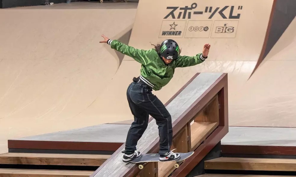 Rayssa Leal é prata no Mundial de Skate Street em Tóquio — Foto: Julio Detefon/CBSK