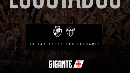 Torcida do Vasco esgota ingressos para jogo contra o Atlético-MG, pela Copa do Brasil