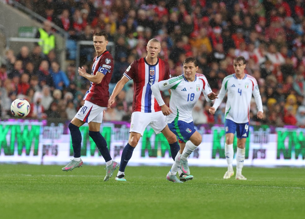 Noruega venceu a Itália por 3 a 0 nas Eliminatórias da Copa.