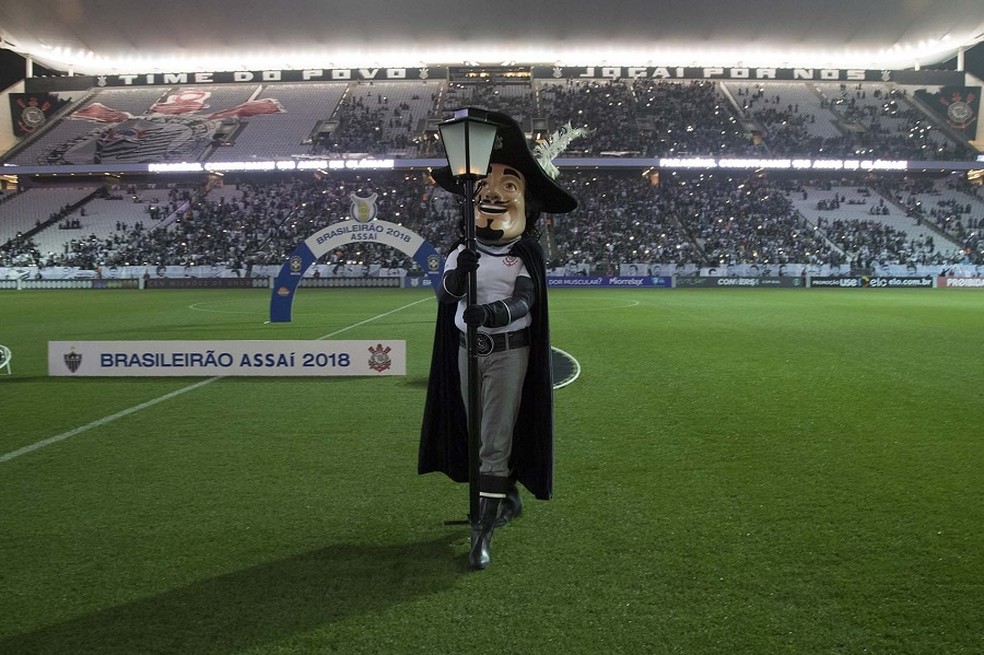 Mosqueteiro no gramado da Neo Química Arena — Foto: Divulgação: Daniel Augusto Jr./Ag. Corinthians