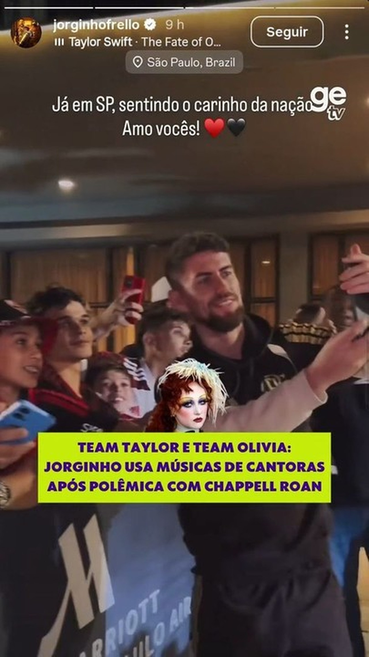 Jorginho esclarece polêmica com Chappell Roan e nega agressividade em hotel