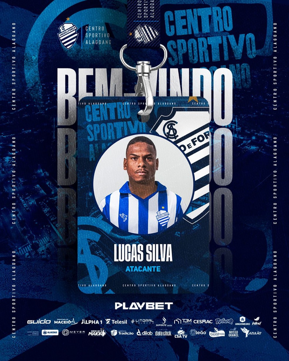 CSA anuncia a contratação de Lucas Silva — Foto: ASCOM CSA