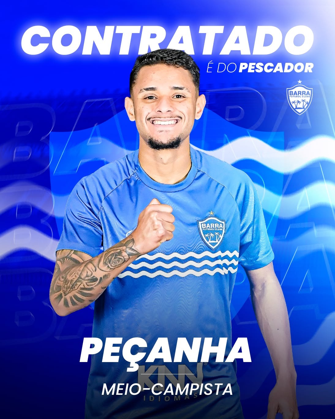 Barra anuncia volante campeão brasileiro pela base do Flamengo