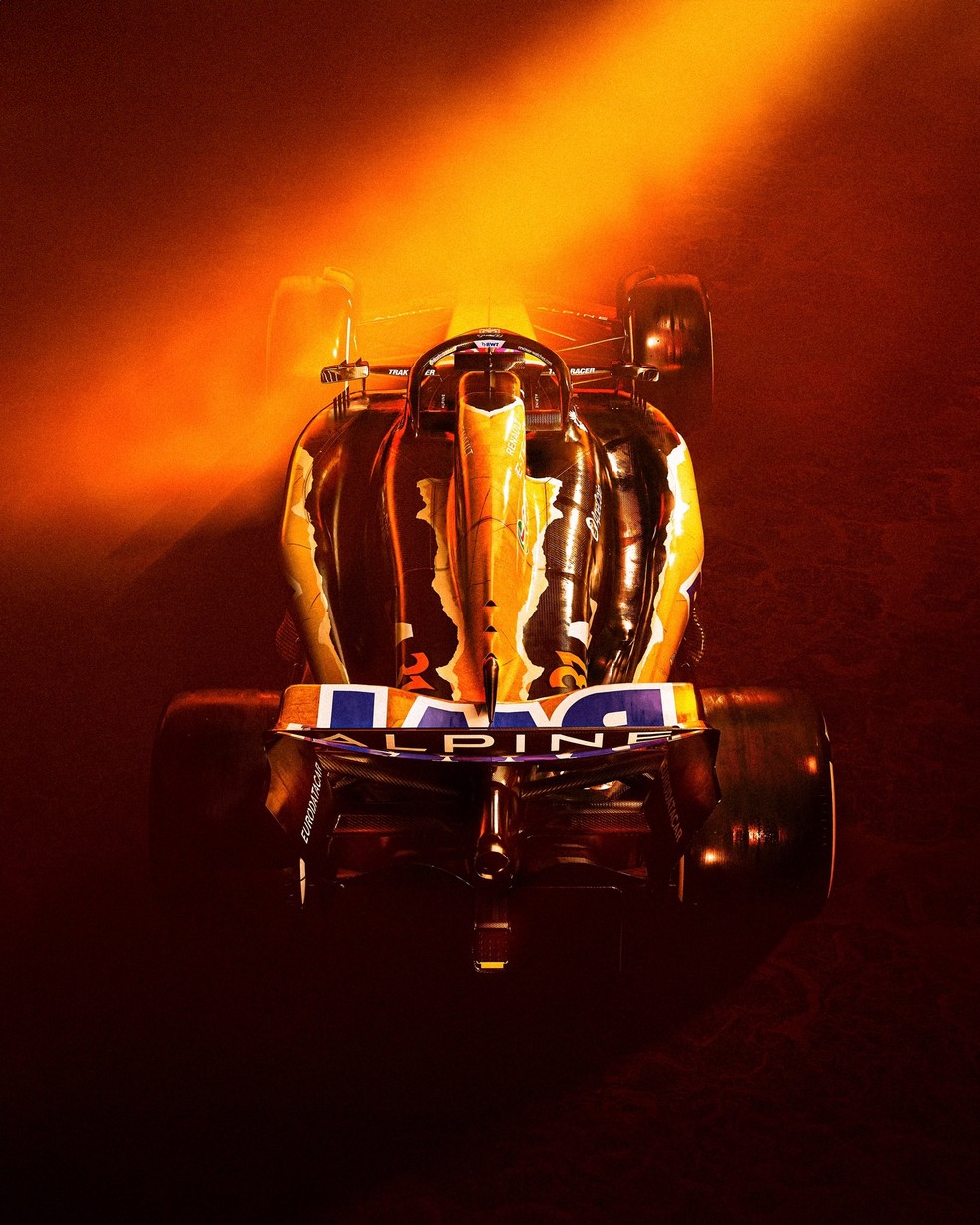 Carro da Alpine para o GP dos EUA da F1 em 2024 — Foto: Divulgação