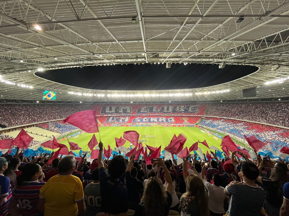 Fortaleza x Corinthians quebra recorde de público dos brasileiros na Sul-Americana 2023