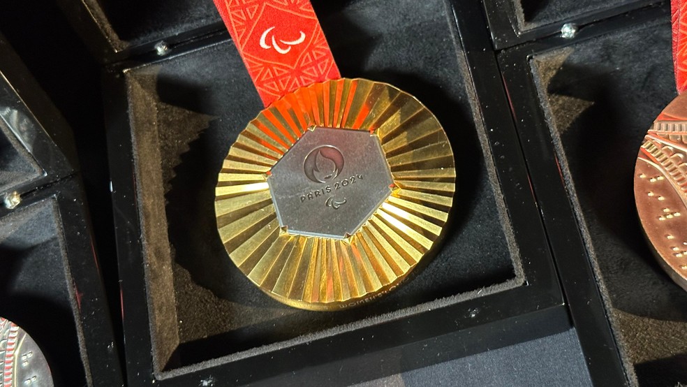 Medalhas Paralimpíadas de Paris — Foto: Giovana Pinheiro