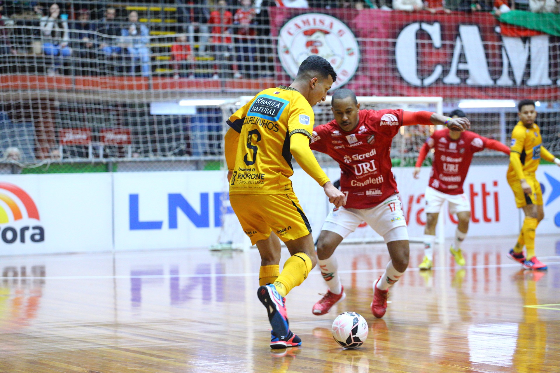 Sorocaba reage e busca empate com o líder Atlântico pela Liga Nacional de Futsal