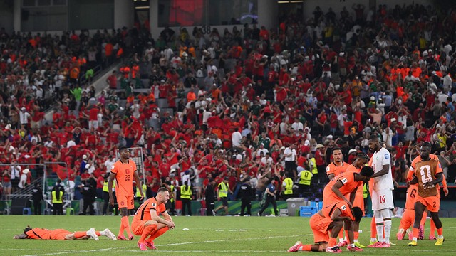 Holanda eliminada para Marrocos nos pênaltis
