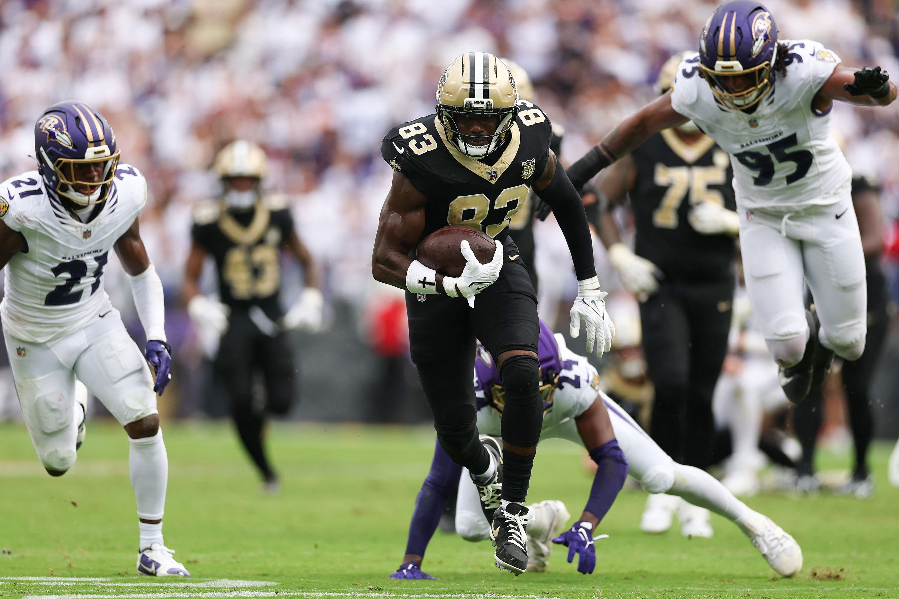 Antes de viagem ao Rio, Ravens perdem de virada para zebra Saints
