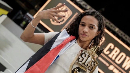 Rayssa Leal chega ao 27º título internacional e é tetracampeã mais jovem da história da SLS  - Foto: (Reprodução/Instagram)