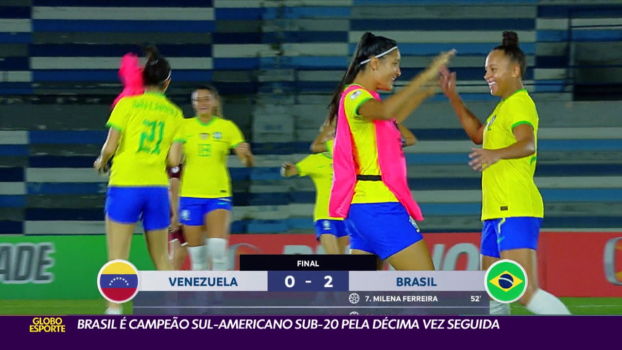 Brasil é campeão Sul-Americano Sub-20 pela décima vez seguida