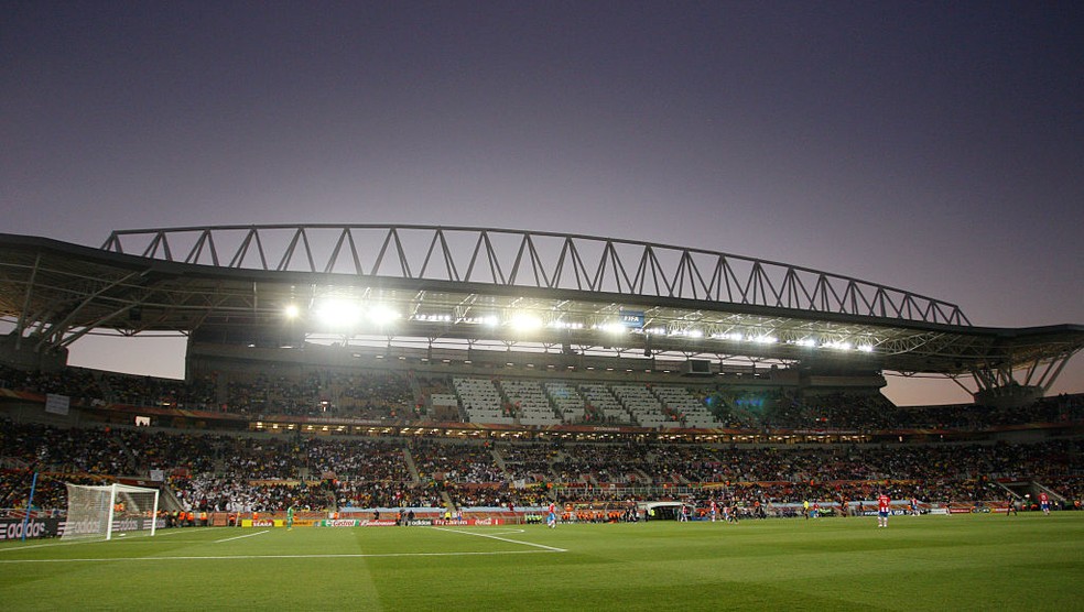 Estádio Peter Mokaba durante a Copa de 2010 — Foto: AMA/Corbis via Getty Images