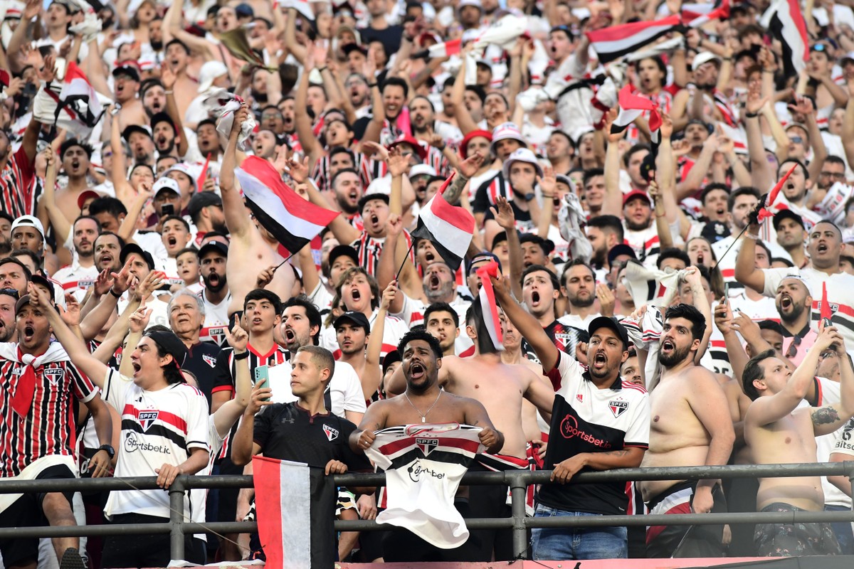 São Paulo lidera média de público em 2024; Flamengo em segundo lugar.