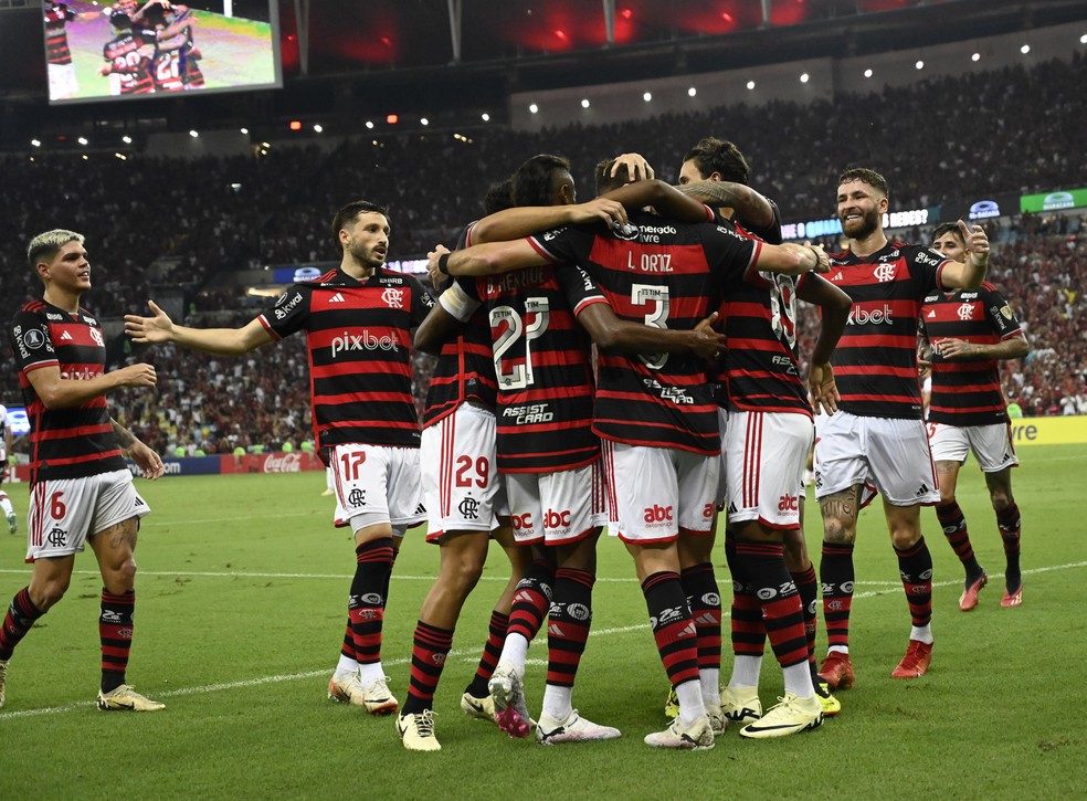 Flamengo conquista primeira vitória na Libertadores contra o Palestino — Foto: André Durão