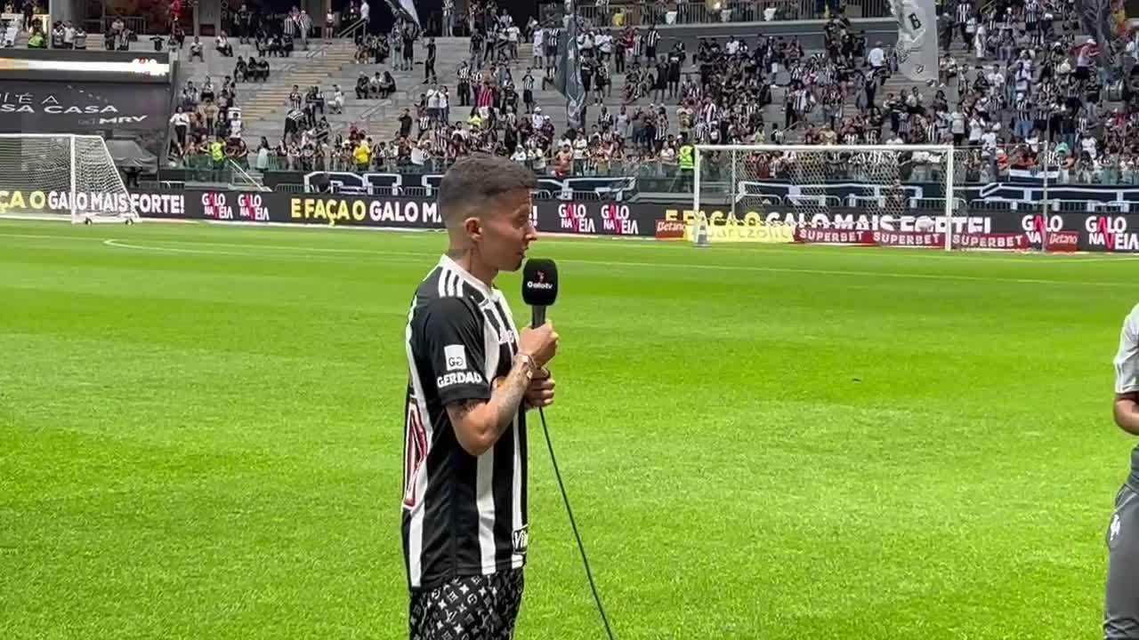 Reforço do Atlético-MG, Bernard se reapresenta à torcida do Galo na Arena MRV